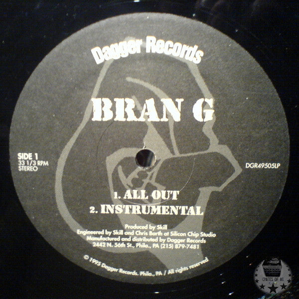 Bran G : All Out / Knockout Blow (12")