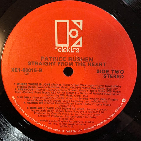 Patrice Rushen : Straight From The Heart (LP, Album)