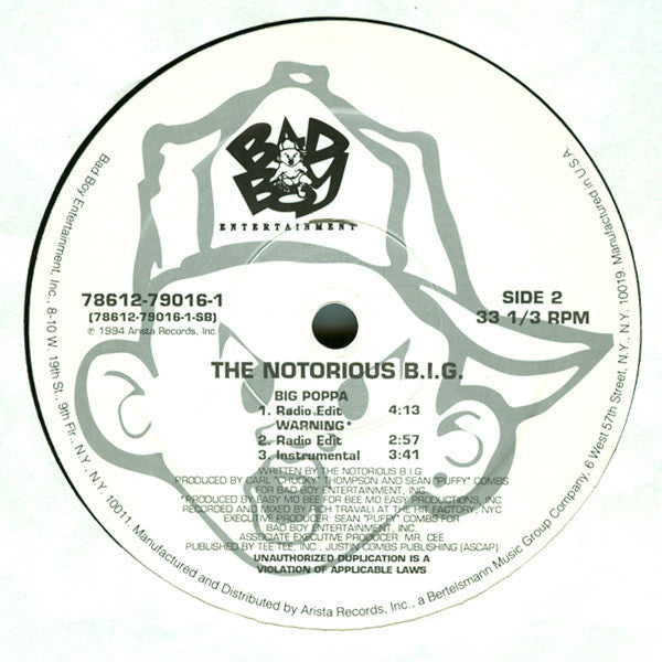 Notorious B.I.G. : Big Poppa (12", Single)