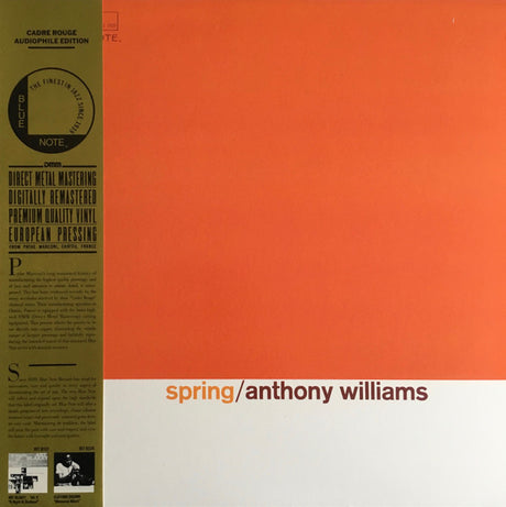 Anthony Williams : Spring (LP, Album, RE, DMM)