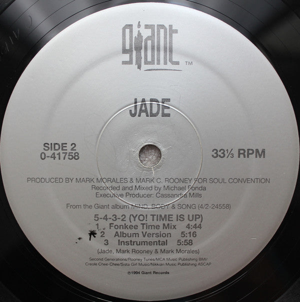 Jade (3) : 5-4-3-2 (Yo! Time Is Up) (12")