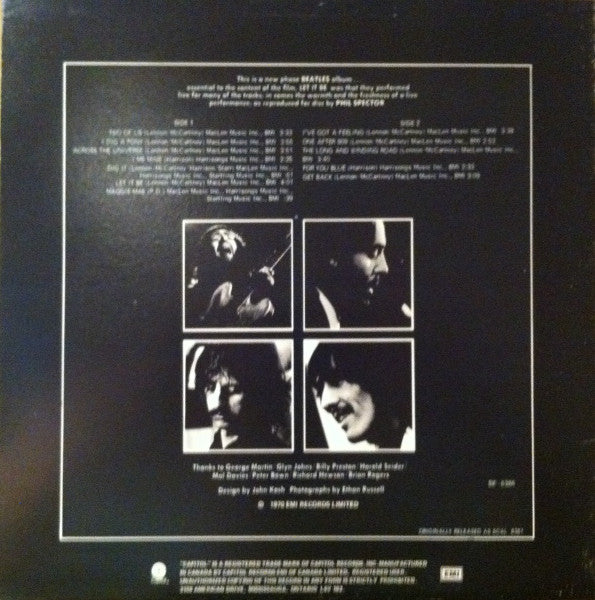 The Beatles : Let It Be (LP, Album, RE)
