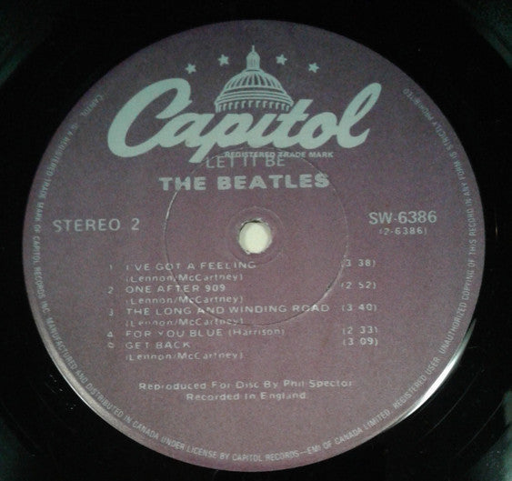 The Beatles : Let It Be (LP, Album, RE)
