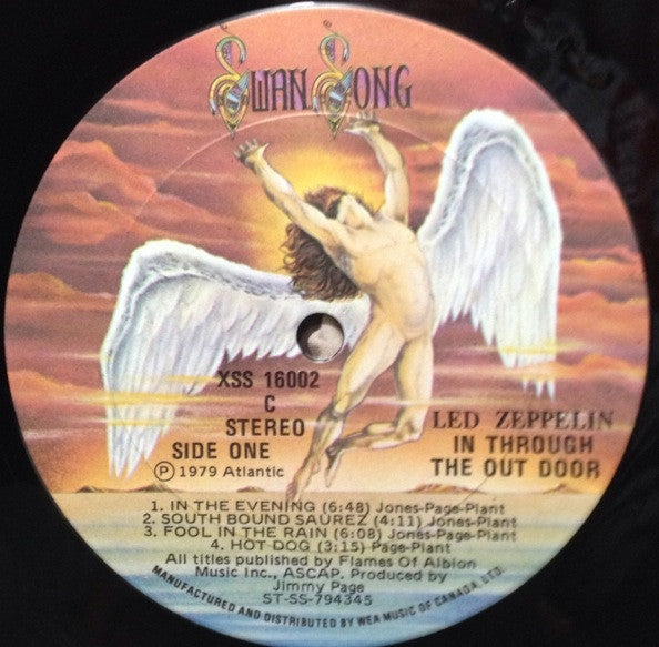 Led Zeppelin : In Through The Out Door (LP, Album, "F")