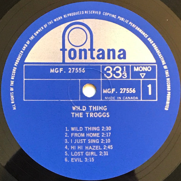 The Troggs : Wild Thing (LP, Album, Mono, Tex)