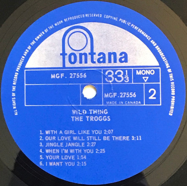 The Troggs : Wild Thing (LP, Album, Mono, Tex)