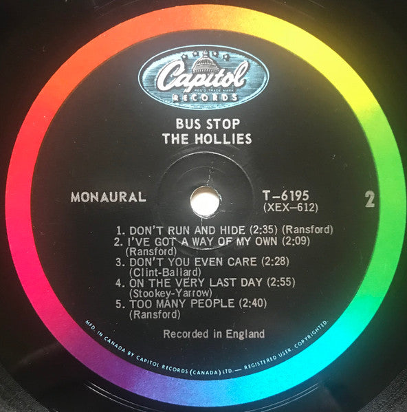 The Hollies : Bus Stop (LP, Album, Mono)