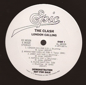 The Clash : London Calling (2xLP, Album, Promo, Ter)
