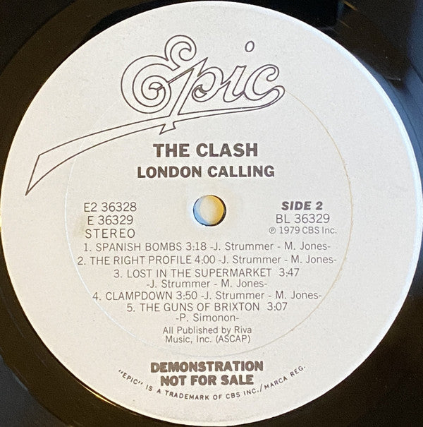 The Clash : London Calling (2xLP, Album, Promo, Ter)