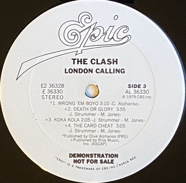 The Clash : London Calling (2xLP, Album, Promo, Ter)