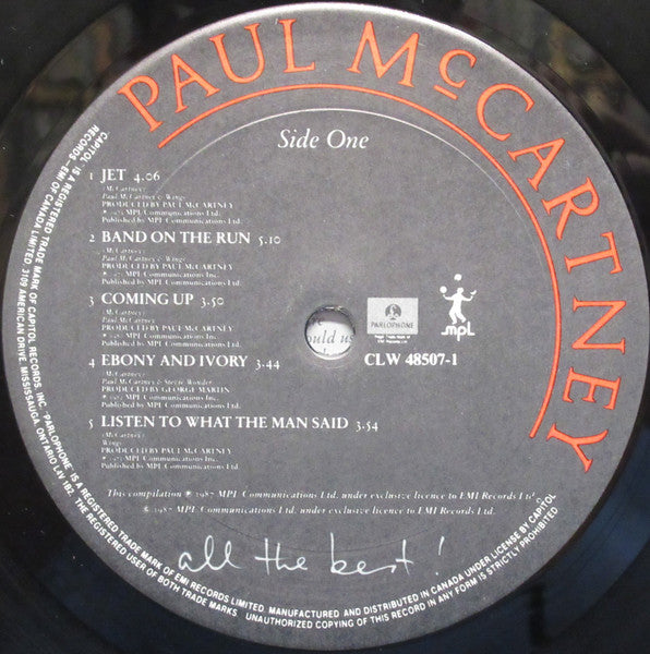 Paul McCartney : All The Best ! (2xLP, Comp)
