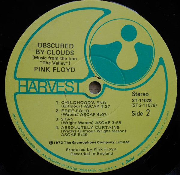 Pink Floyd : Obscured By Clouds (LP, Album, Win)