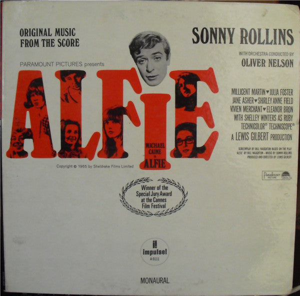 Sonny Rollins : Original Music From The Score "Alfie" (LP, Mono, Gat)