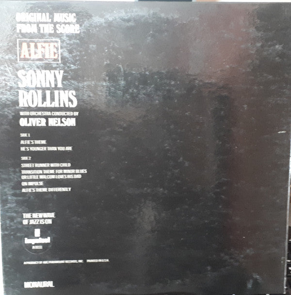 Sonny Rollins : Original Music From The Score "Alfie" (LP, Mono, Gat)