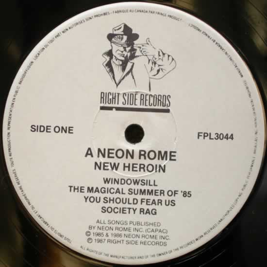 A Neon Rome : New Heroin (LP, Album)