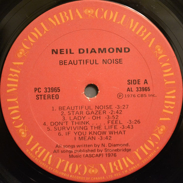 Neil Diamond : Beautiful Noise (LP, Album, Gat)