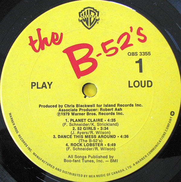 The B-52's : The B-52's (LP, Album, Don)