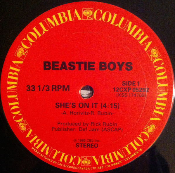Beastie Boys : She's On It (12", Single)