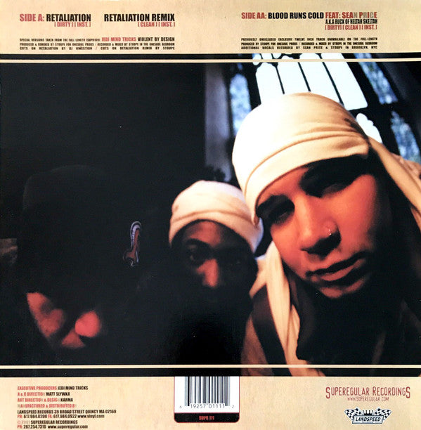 Jedi Mind Tricks : Retaliation / Blood Runs Cold (12")