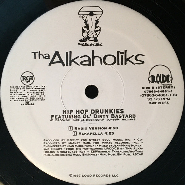 Tha Alkaholiks Featuring Ol' Dirty Bastard : Hip Hop Drunkies (12")