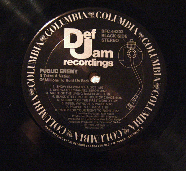 Public Enemy : It Takes A Nation Of Millions To Hold Us Back (LP, Album)