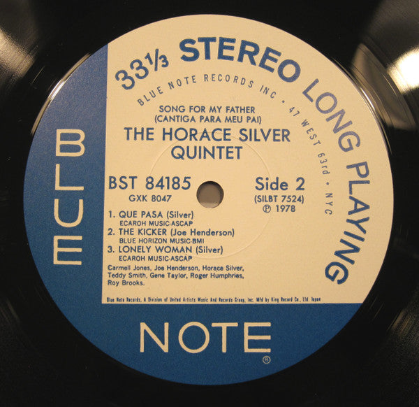 The Horace Silver Quintet : Song For My Father (Cantiga Para Meu Pai) (LP, Album, RE)