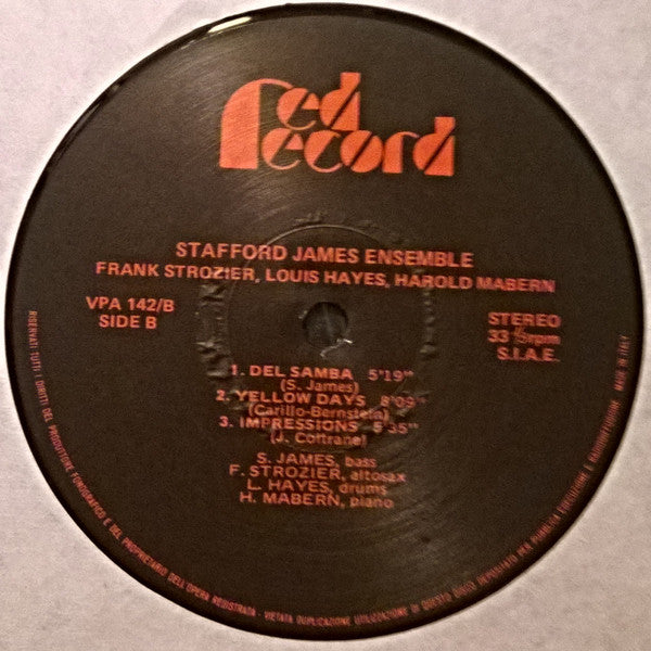 Stafford James Ensemble : Stafford James Ensemble (LP, Album)