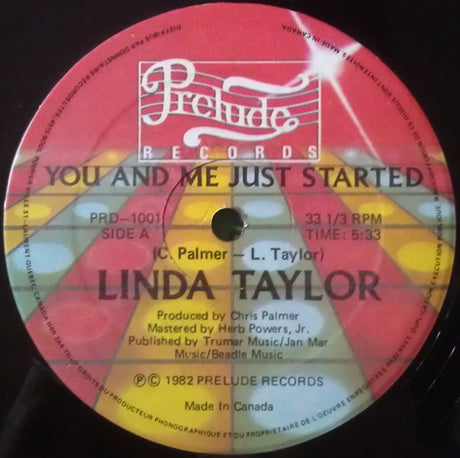Linda Taylor : You And Me Just Started (12")