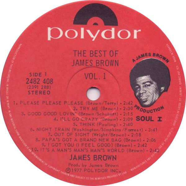 James Brown : The Best Of James Brown Volume One (LP, Comp)