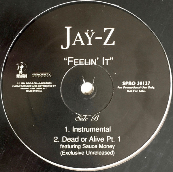 Jay-Z : Feelin' It (12", Promo)