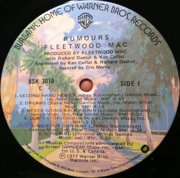 Fleetwood Mac : Rumours (LP, Album, Tex)