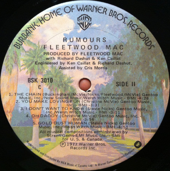 Fleetwood Mac : Rumours (LP, Album, Tex)