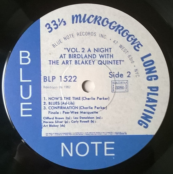 Art Blakey Quintet : A Night At Birdland Volume 2 (LP, Album, Mono, RE)