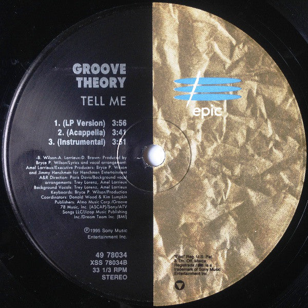 Groove Theory : Tell Me (12")