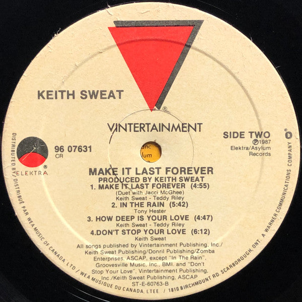 Keith Sweat : Make It Last Forever (LP, Album)