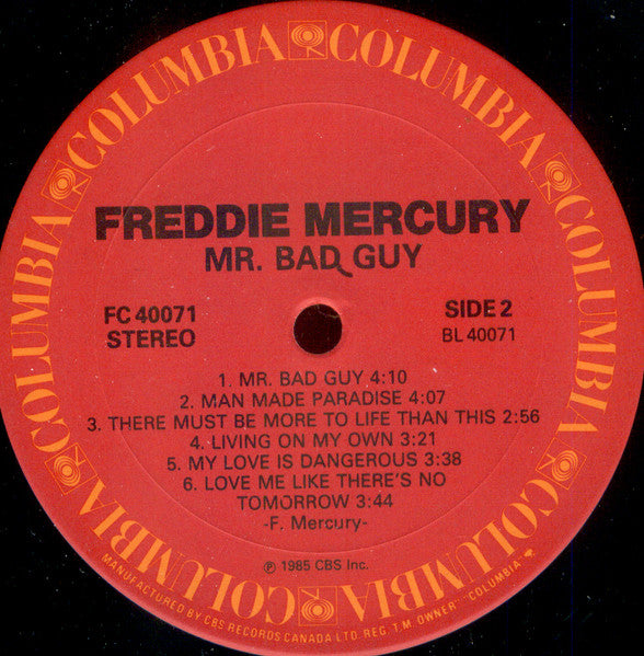 Freddie Mercury : Mr. Bad Guy (LP, Album)