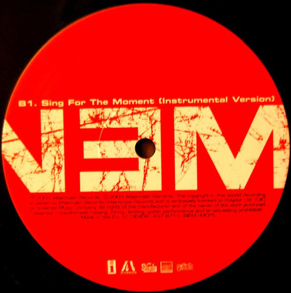 Eminem : Sing For The Moment (12")