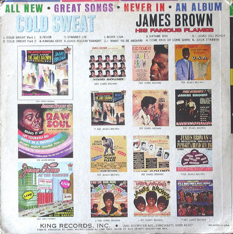 James Brown & The Famous Flames : Cold Sweat (LP, Mono)