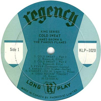 James Brown & The Famous Flames : Cold Sweat (LP, Mono)
