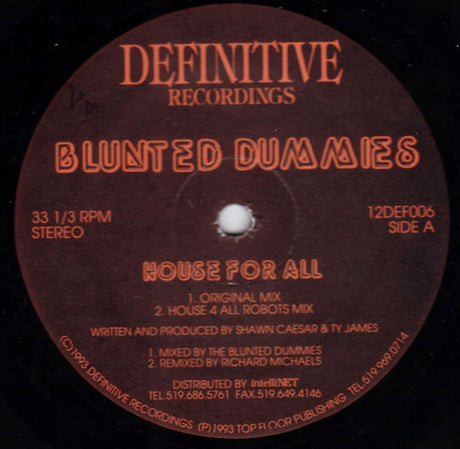 Blunted Dummies : House For All (12")