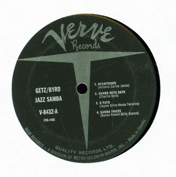 Stan Getz / Charlie Byrd : Jazz Samba (LP, Album, Mono)