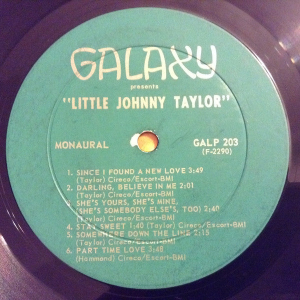 Little Johnny Taylor : Little Johnny Taylor (LP, Album, Mono)