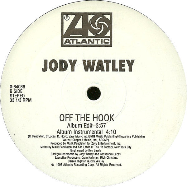 Jody Watley Featuring Rakim : Off The Hook (12")
