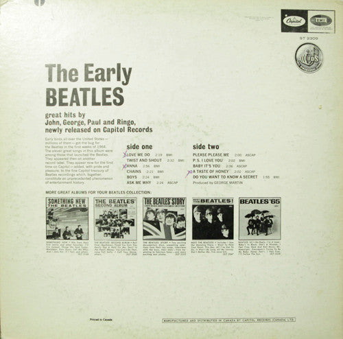 The Beatles : The Early Beatles (LP, Comp, RE)