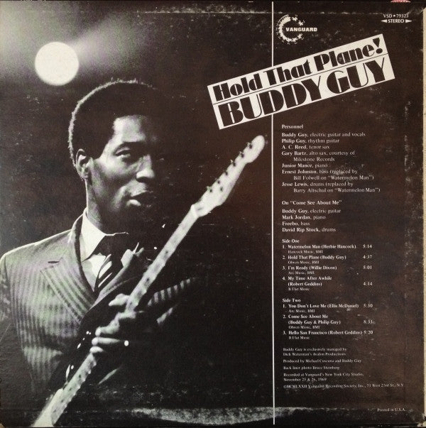 Buddy Guy : Hold That Plane! (LP, Album)