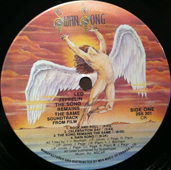 Led Zeppelin : The Soundtrack From The Film The Song Remains The Same (2xLP, Album, RE)
