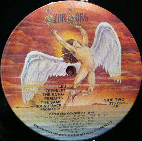 Led Zeppelin : The Soundtrack From The Film The Song Remains The Same (2xLP, Album, RE)