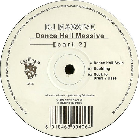DJ Massive : Dance Hall Massive [Part 2] (12")