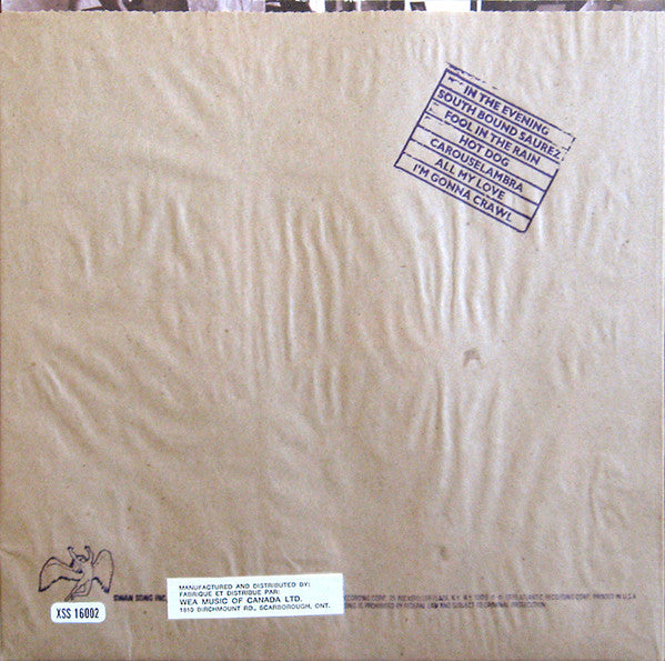 Led Zeppelin : In Through The Out Door (LP, Album, "B")