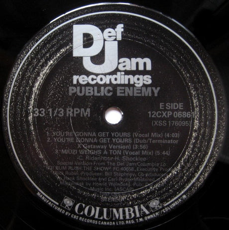 Public Enemy : You're Gonna Get Yours (12")